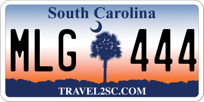 SC license plate MLG444