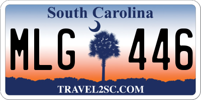 SC license plate MLG446