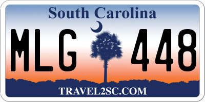 SC license plate MLG448