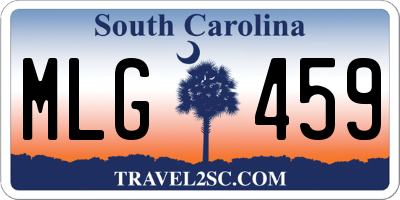 SC license plate MLG459