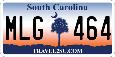 SC license plate MLG464