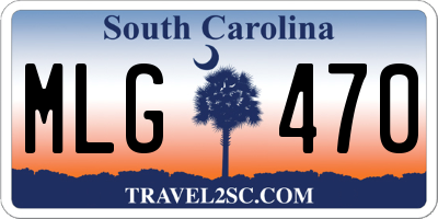 SC license plate MLG470