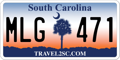 SC license plate MLG471