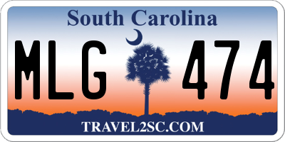 SC license plate MLG474