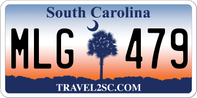 SC license plate MLG479