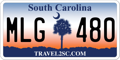 SC license plate MLG480
