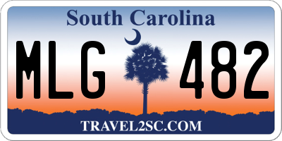 SC license plate MLG482