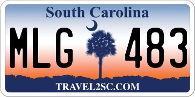 SC license plate MLG483