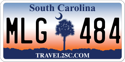 SC license plate MLG484