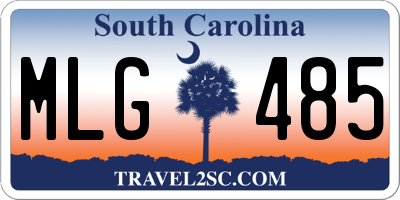 SC license plate MLG485