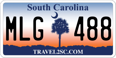 SC license plate MLG488