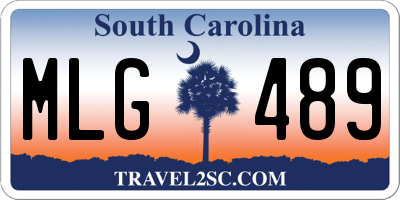 SC license plate MLG489