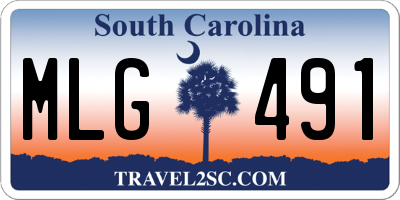 SC license plate MLG491