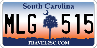 SC license plate MLG515