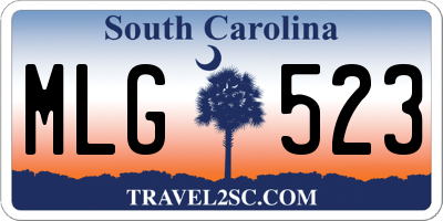 SC license plate MLG523