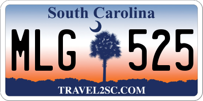 SC license plate MLG525