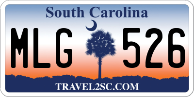 SC license plate MLG526