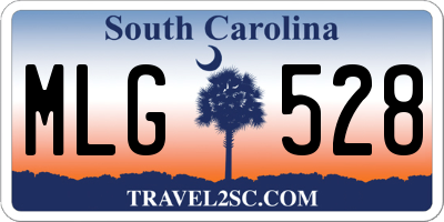 SC license plate MLG528