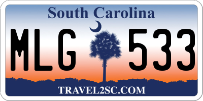 SC license plate MLG533