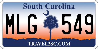 SC license plate MLG549