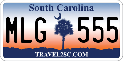 SC license plate MLG555