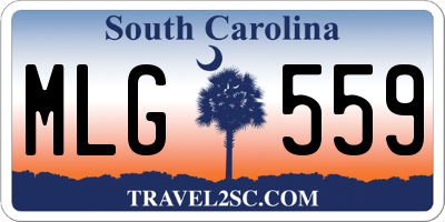 SC license plate MLG559