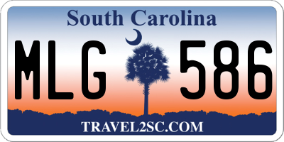 SC license plate MLG586