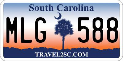SC license plate MLG588