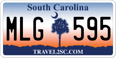SC license plate MLG595