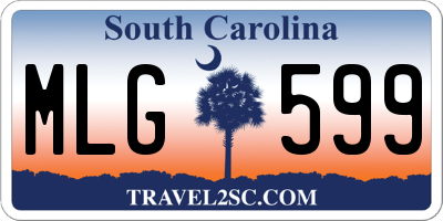 SC license plate MLG599