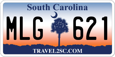 SC license plate MLG621