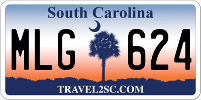 SC license plate MLG624