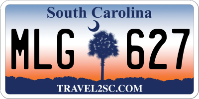 SC license plate MLG627