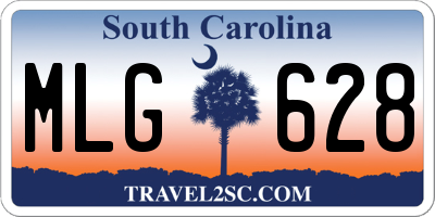 SC license plate MLG628