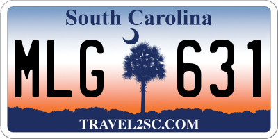 SC license plate MLG631