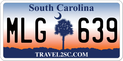 SC license plate MLG639