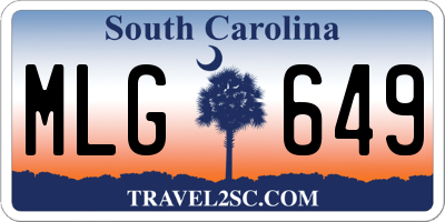 SC license plate MLG649