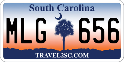 SC license plate MLG656