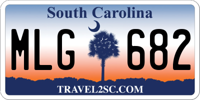 SC license plate MLG682