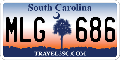 SC license plate MLG686
