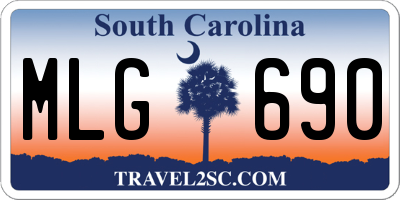 SC license plate MLG690