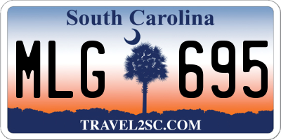 SC license plate MLG695