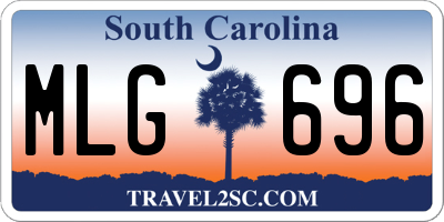 SC license plate MLG696