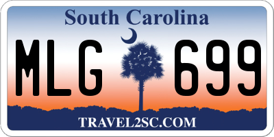 SC license plate MLG699