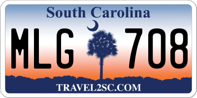 SC license plate MLG708