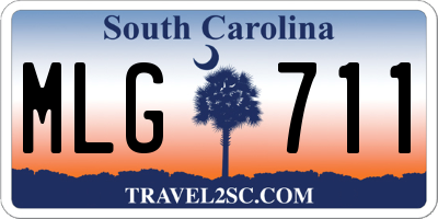 SC license plate MLG711
