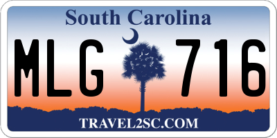 SC license plate MLG716