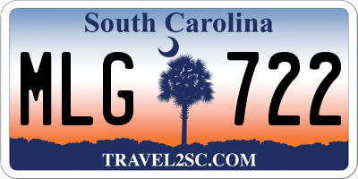 SC license plate MLG722
