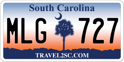 SC license plate MLG727