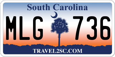 SC license plate MLG736